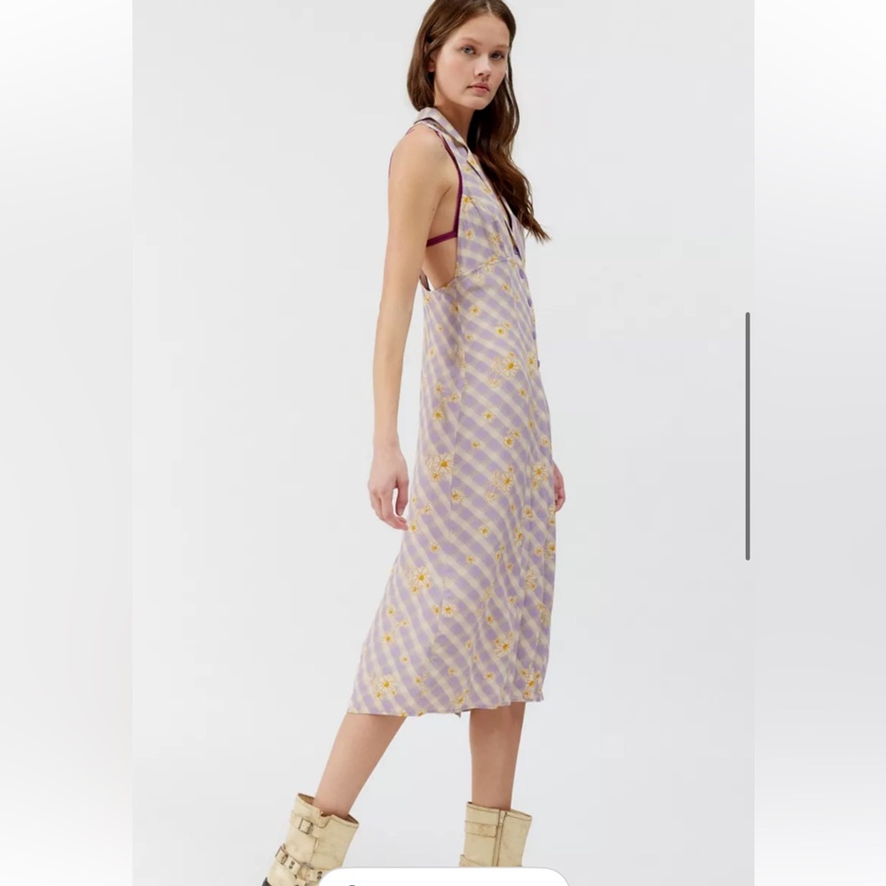 UO Willow Midi Dress in Small Retail $59 NWOT - Picture 3 of 5